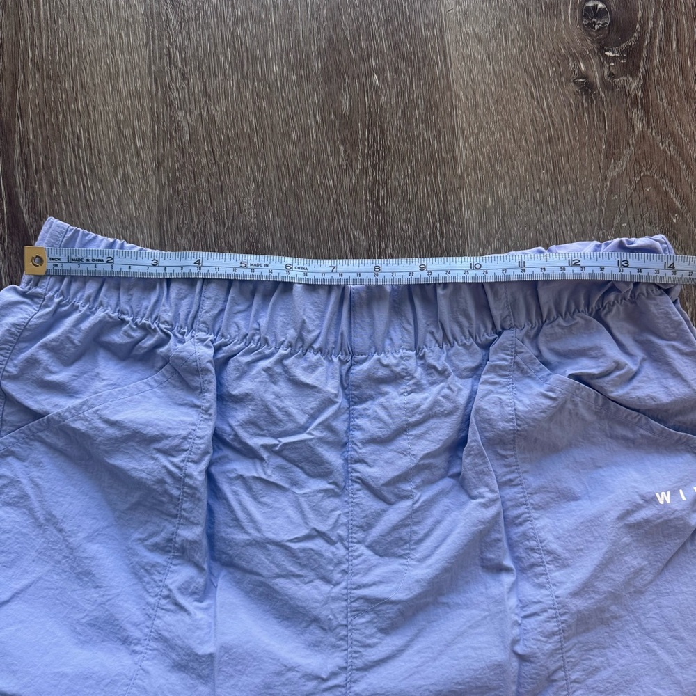 WILO The Label Light Blue Parachute Pants Relaxed Streetwear Dance Pants Size S - Picture 6 of 7